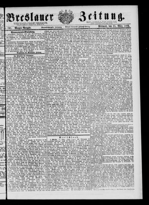 Breslauer Zeitung on Mar 21, 1883