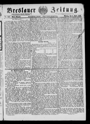 Breslauer Zeitung on Apr 2, 1883