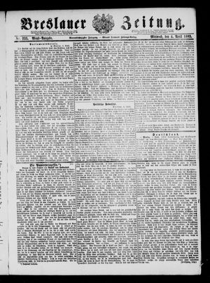 Breslauer Zeitung on Apr 4, 1883