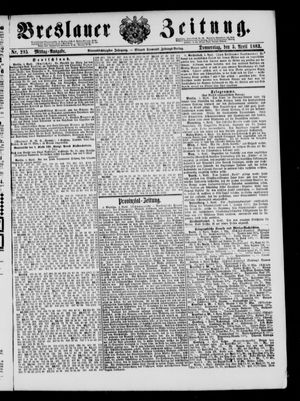 Breslauer Zeitung vom 05.04.1883