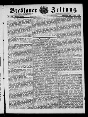 Breslauer Zeitung on Apr 7, 1883
