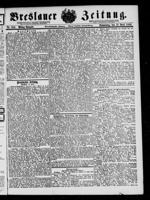 Breslauer Zeitung vom 12.04.1883