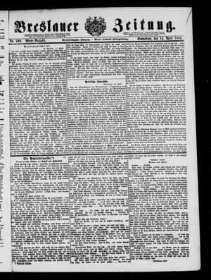 Breslauer Zeitung vom 14.04.1883