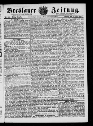 Breslauer Zeitung on Apr 16, 1883