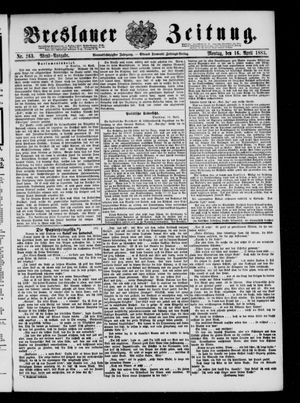 Breslauer Zeitung on Apr 16, 1883