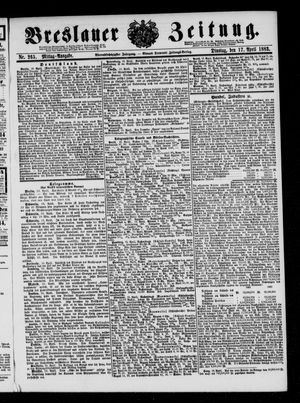 Breslauer Zeitung on Apr 17, 1883