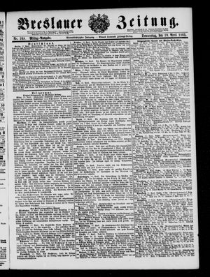 Breslauer Zeitung on Apr 19, 1883