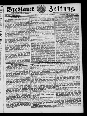 Breslauer Zeitung on Apr 19, 1883