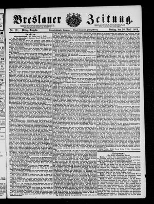 Breslauer Zeitung on Apr 20, 1883