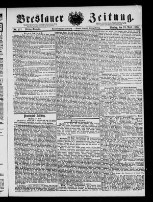 Breslauer Zeitung on Apr 23, 1883