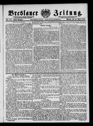 Breslauer Zeitung vom 23.04.1883