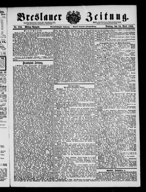 Breslauer Zeitung on Apr 24, 1883
