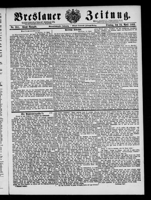 Breslauer Zeitung on Apr 24, 1883
