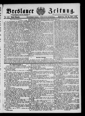 Breslauer Zeitung vom 26.04.1883