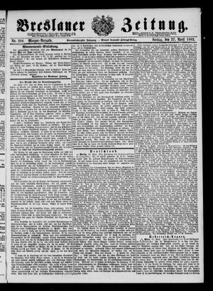 Breslauer Zeitung vom 27.04.1883