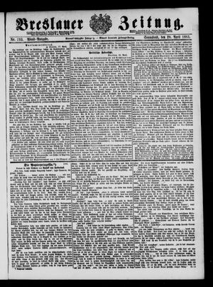 Breslauer Zeitung on Apr 28, 1883