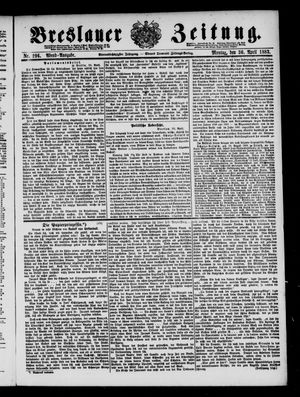 Breslauer Zeitung on Apr 30, 1883