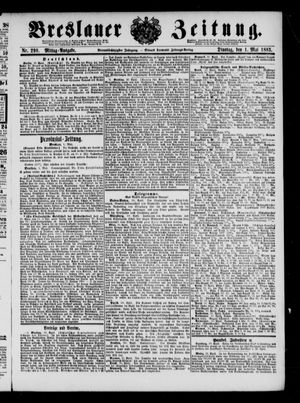 Breslauer Zeitung on May 1, 1883