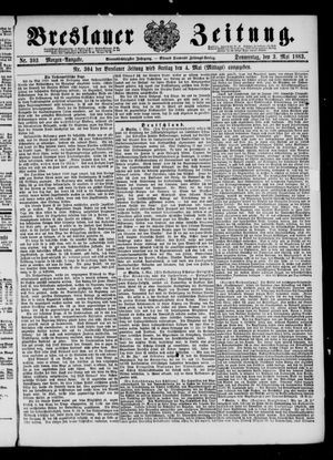 Breslauer Zeitung on May 3, 1883