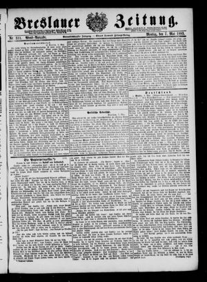 Breslauer Zeitung on May 7, 1883