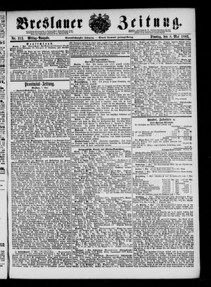 Breslauer Zeitung on May 8, 1883