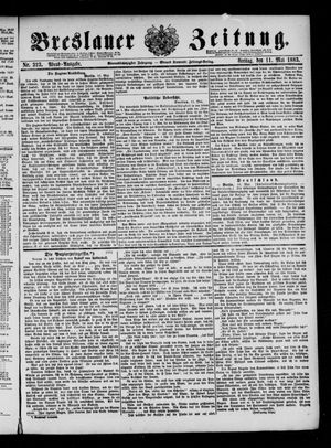 Breslauer Zeitung on May 11, 1883