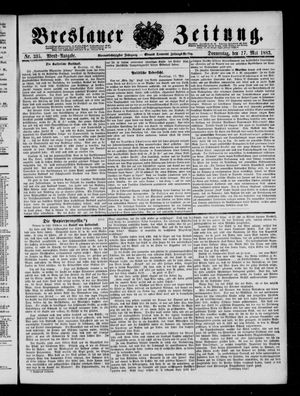 Breslauer Zeitung on May 17, 1883