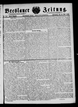 Breslauer Zeitung on May 19, 1883