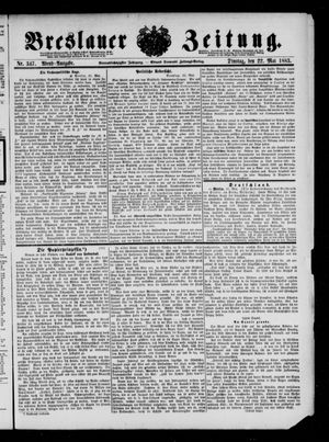 Breslauer Zeitung on May 22, 1883