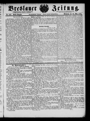 Breslauer Zeitung vom 23.05.1883