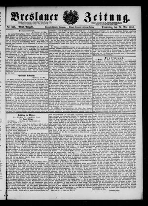 Breslauer Zeitung on May 24, 1883