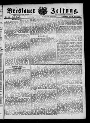 Breslauer Zeitung vom 26.05.1883