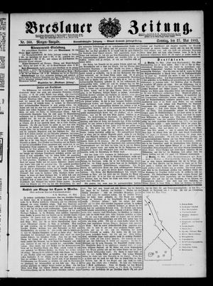 Breslauer Zeitung on May 27, 1883