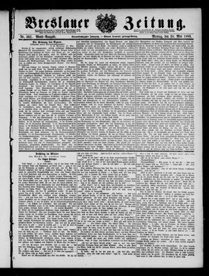 Breslauer Zeitung on May 28, 1883