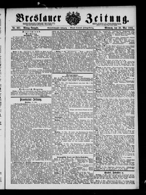 Breslauer Zeitung vom 30.05.1883