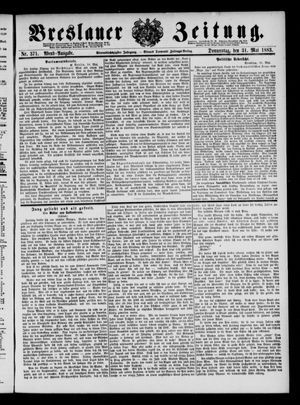 Breslauer Zeitung vom 31.05.1883