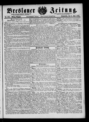 Breslauer Zeitung on Jun 2, 1883