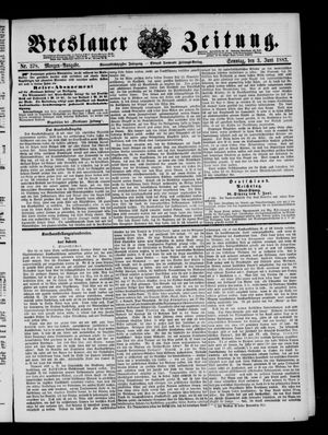 Breslauer Zeitung on Jun 3, 1883