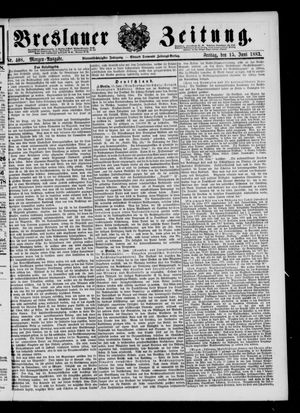 Breslauer Zeitung vom 15.06.1883