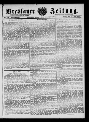 Breslauer Zeitung on Jun 15, 1883