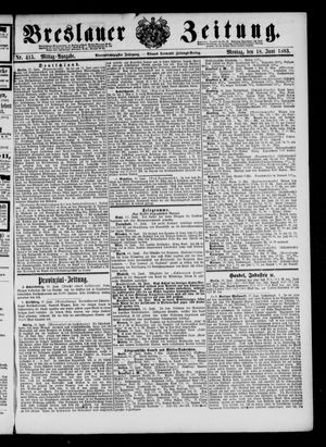 Breslauer Zeitung on Jun 18, 1883