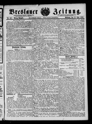 Breslauer Zeitung vom 20.06.1883