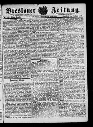 Breslauer Zeitung on Jun 23, 1883