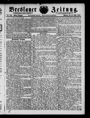 Breslauer Zeitung on Jun 25, 1883