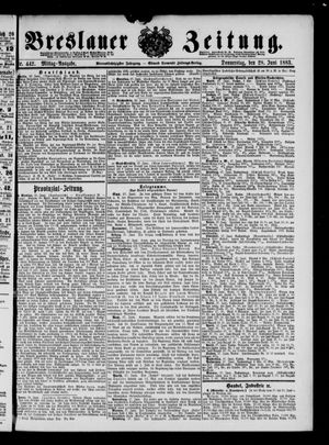 Breslauer Zeitung vom 28.06.1883