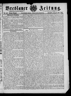 Breslauer Zeitung on Jun 30, 1883