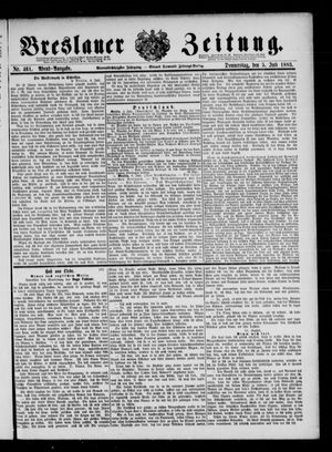 Breslauer Zeitung vom 05.07.1883