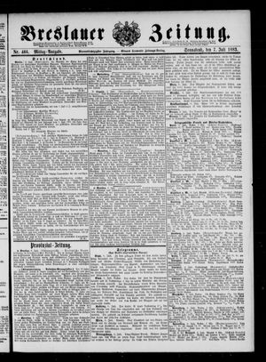 Breslauer Zeitung vom 07.07.1883