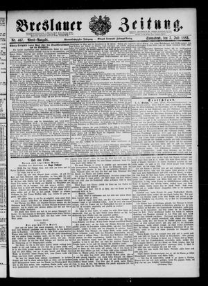 Breslauer Zeitung on Jul 7, 1883