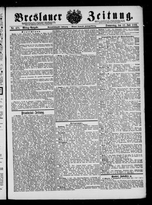 Breslauer Zeitung on Jul 12, 1883